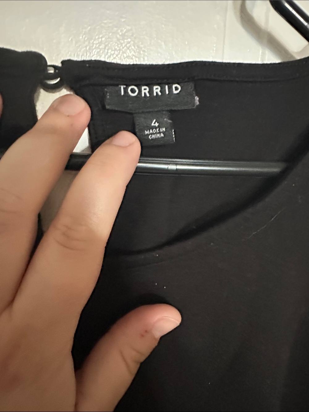 torrid Black Midi Dress with Ruffle Hem - Picture 2 of 2